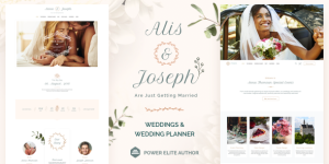 Alis Wedding – Wedding Planner WordPress Alis Wedding – Wedding Planner WordPress theme is one of the most beautiful and comprehensive themes tailored for wedding planners