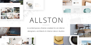 Allston is a contemporary WordPress theme designed for interior design and architecture websites. It offers a modern and sleek design