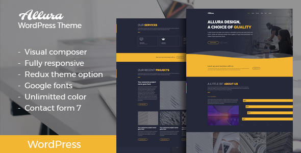 Transform your portfolio with the Allura Portfolio WordPress Theme. Available at Bevaultx