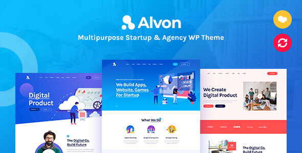 Alvon: Multipurpose Startup Agency WordPress Theme Hey there