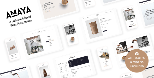 Create a stunning online presence for your café with Amaya - Coffee Shop WordPress Theme. Beautiful design