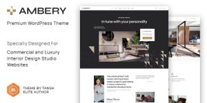 Ambery is a modern and stylish WordPress theme designed for interior designers and home decor businesses. It offers a clean and minimal design that showcases your work and services in a professional and elegant manner. The theme is highly customizable and easy to use