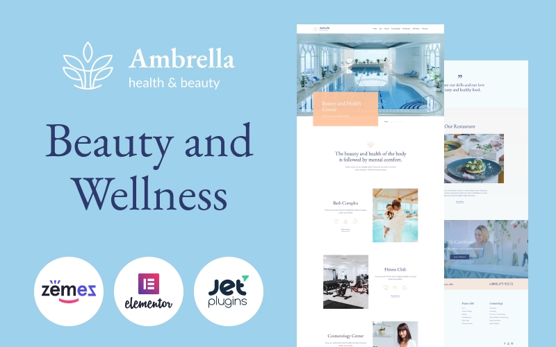 If you are looking for a simple way to tell customers about all your services and privileges this wellness website template is for you. It is easy and comfortable