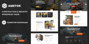 Ametok is the perfect Wordpress Theme highly suitable for any types of Construction Service (building