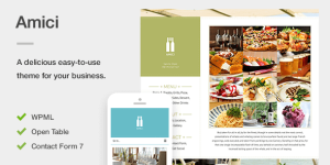 Create an irresistible online presence for your restaurant or café with Amici