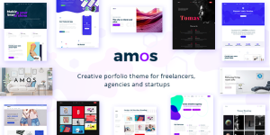 Amos – Creative WordPress Theme for Agencies  Freelancers: A Gist Meet Amos