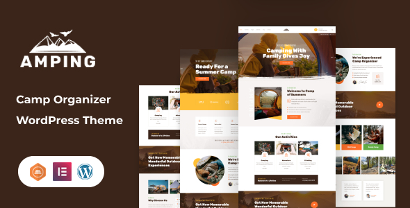 Elevate your event planning with Amping - Camp Organizer WordPress Theme. Subscribe to Bevaultx for access to thousands of free WordPress themes!