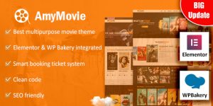 AmyMovie – Movie  Cinema WordPress Theme: Your Go-To Theme for Movie Sites The AmyMovie – Movie  Cinema WordPress Theme is the perfect solution for anyone looking to build a cinema or movie review site. This theme