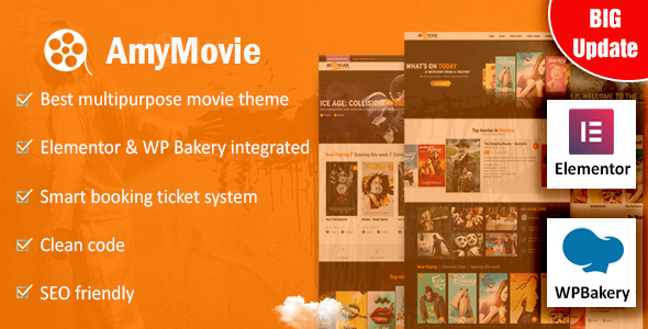 AmyMovie – Movie  Cinema WordPress Theme: Your Go-To Theme for Movie Sites The AmyMovie – Movie  Cinema WordPress Theme is the perfect solution for anyone looking to build a cinema or movie review site. This theme