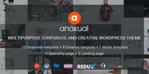 Anakual – Multipurpose Corporate and Creative WordPress Theme Looking for a versatile and stylish WordPress theme to give your business or creative project an edge? Look no further than the Anakual – Multipurpose Corporate and Creative WordPress Theme. It's sleek