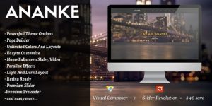 Ananke: One Page Parallax WordPress Theme Hey