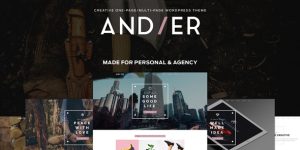 Andier - Responsive One Page  Multi Page Portfolio Theme Looking to make a lasting impression with your portfolio? Discover Andier - Responsive One Page  Multi Page Portfolio Theme. This premium WordPress theme is perfect for creatives