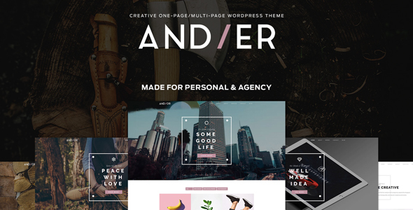 Andier - Responsive One Page  Multi Page Portfolio Theme Looking to make a lasting impression with your portfolio? Discover Andier - Responsive One Page  Multi Page Portfolio Theme. This premium WordPress theme is perfect for creatives