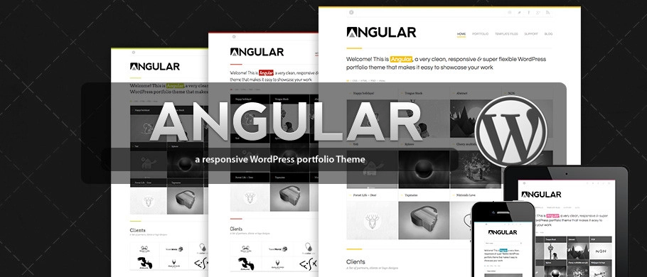 Angular  is a responsive WordPress Theme (try resizing your browser)