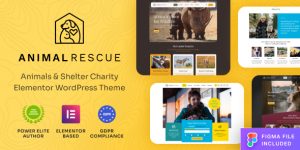 Animal Rescue Shelter Charity WordPress Theme Looking to create a heartwarming and effective online presence for your animal rescue organization? The Animal Rescue Shelter Charity WordPress Theme is here to help you build a professional and persuasive website. This theme is perfect for animal shelters