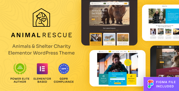 Animal Rescue Shelter Charity WordPress Theme Looking to create a heartwarming and effective online presence for your animal rescue organization? The Animal Rescue Shelter Charity WordPress Theme is here to help you build a professional and persuasive website. This theme is perfect for animal shelters