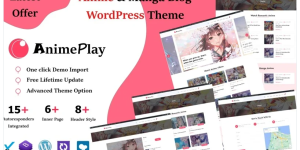 Discover the Anime Manga And Blog Magazine WordPress Theme