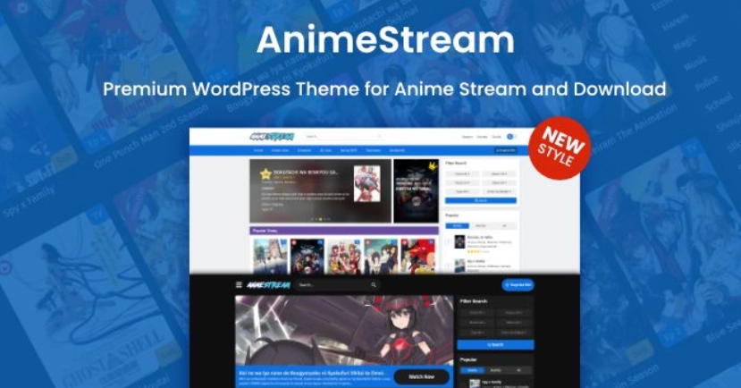 AnimeStream is made for those of you who want to create an anime streaming website (watch anime) with a modern