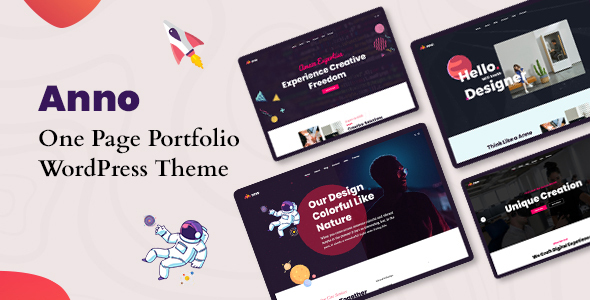 Anno - One Page Portfolio WordPress Theme Looking to present your portfolio in an elegant and modern style? The Anno - One Page Portfolio WordPress Theme is your go-to solution. This theme is perfect for creative professionals