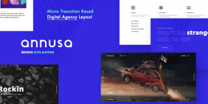 Annusa is a modern and stylish digital agency theme that is perfect for any type of creative agency