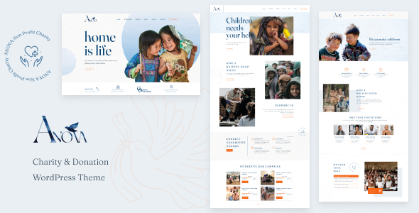 Elevate your charity organization with the Anova Charity  Donation WordPress Theme. Customizable