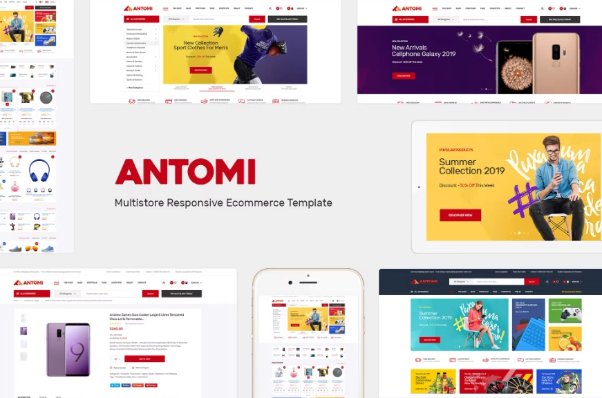 Antomi WordPress is a multipurpose theme and suitable for any store: digital store