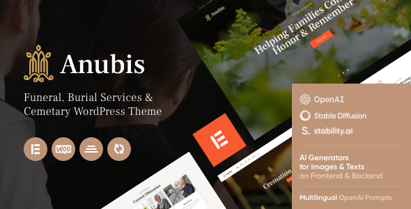 Elegant and customizable WordPress theme for funeral homes and cremation services. Responsive design