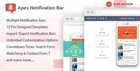 Elevate your website with Apex Notification Bar