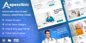 Elevate your health  medical website with ApexClinic. Fully responsive