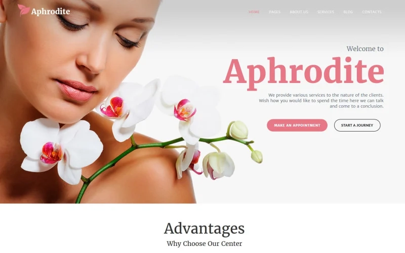 Aphrodite is a well-documented and SEO friendly Salon WordPress Theme