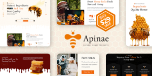 Apinae - Beekeeping and Honey Shop Theme: The Sweetest Theme for Your Honey Business! Welcome to the world of Apinae - Beekeeping and Honey Shop Theme