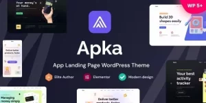 Apka is a modern and creative WordPress theme designed for app and software presentations