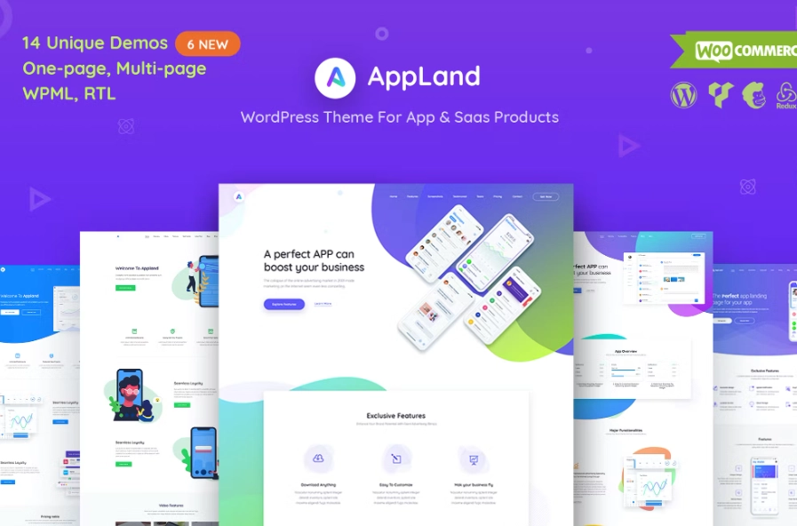 AppLand is a WordPress theme for App