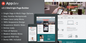 The Appdev Mobile App Showcase WordPress theme is a highly customizable and responsive theme designed specifically for showcasing mobile apps. It has a clean and modern design with various layout options to choose from. The theme is also compatible with all major browsers and devices