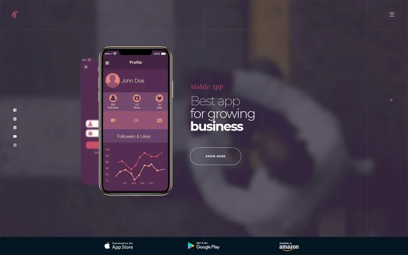 Appengo is a responsive WordPress theme that helps to create a one-page landing website for your app fast and easily. The theme is mobile-ready and works both for mobile apps and web apps. So if you are a software development company keep focusing on great app development and buy Appengo…