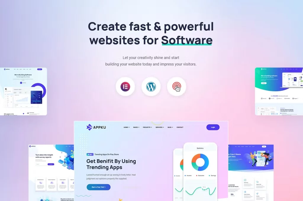 Appku theme is an amazing Minimal SaaS Landing Page WordPress Theme which is extremely easy to use. Besides its unique and modern look