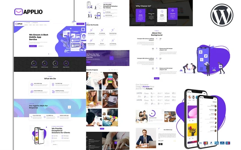 Applio Creative Responsive Mobile App Website WordPress Theme is easily customized and fully responsive and support to all modern browser and devices.