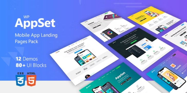 AppSet is the unique collection of 12+ landing page templates. It provides you flexible