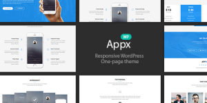 Discover the Appx Responsive WordPress App Introduction Page Theme for sleek