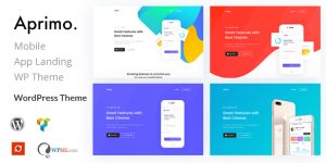 Introducing Aprimo – Mobile App Landing WordPress Theme Hey there