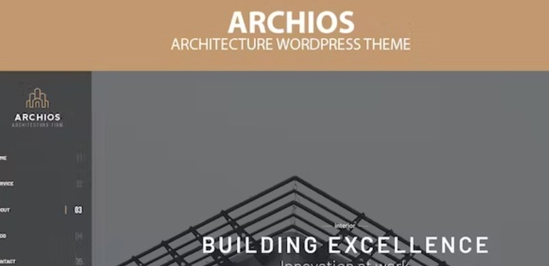 Archios is a WordPress theme designed specifically for architecture-related content. The theme is fully responsive