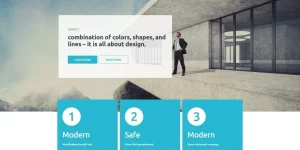 This architectural WordPress theme is meant for sites related to construction business