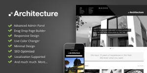 Create an impressive architecture-focused website with the customizable and stylish Architecture WordPress Theme from Bevaultx. Fully responsive  SEO optimized.