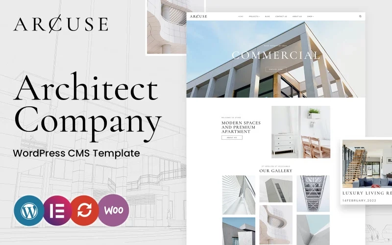 Searching for a striking and cutting-edge WordPress CMS theme that will help you digitize your business? Put away your search! Arcuse is an elegant and potent content management system (CMS) theme developed for architectural firms