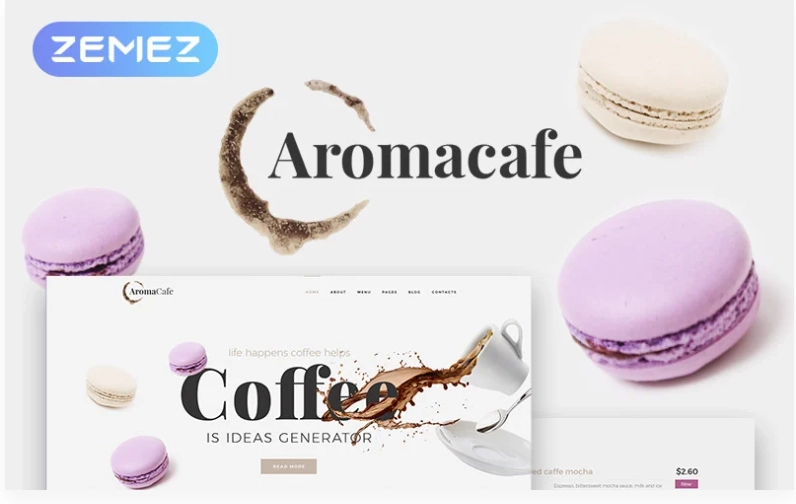 Discover Aromacafe - Coffee Shop Elementor WordPress Theme