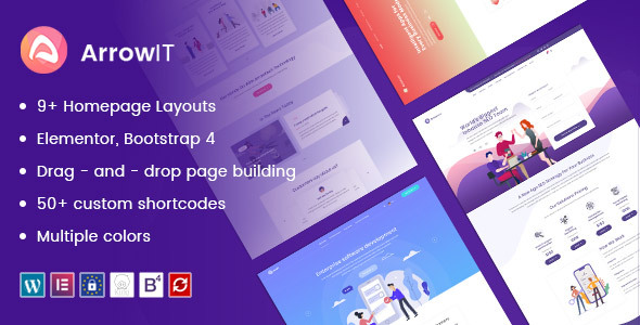 ArrowIT - Technology Digital Transformation WordPress Theme is perfect for businesses looking to amp up their online presence. Packed with visually appealing designs and versatile features