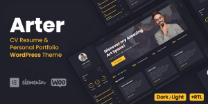 Hey WordPress fanatics and developers!   The Arter - CV Resume WordPress Theme is a top-notch solution for anyone looking to create a professional online presence. With Arter