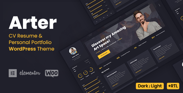 Hey WordPress fanatics and developers!   The Arter - CV Resume WordPress Theme is a top-notch solution for anyone looking to create a professional online presence. With Arter