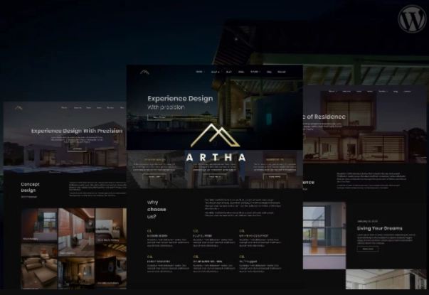 Artha is a WordPress theme that very suitable for Interior Design Business. It’s very minimalis