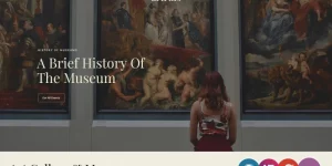 Artruls is a wonderful WordPress CMS template with fantastic features for art and exhibitions. The museum